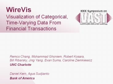 WireVis Visualization of Categorical, Time-Varying Data From Financial Transactions