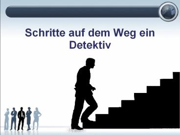 Schritte auf dem Weg ein Detektiv