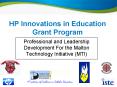 HP Innovations in Education Grant Program PowerPoint PPT Presentation