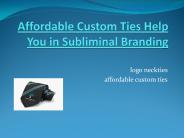 Affordable Custom Ties