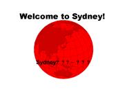 Welcome to Sydney!