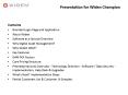 Presentation for Widen Champion PowerPoint PPT Presentation