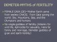 DEMETER-MYTHS of FERTILITY PowerPoint PPT Presentation