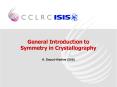 General Introduction to Symmetry in Crystallography PowerPoint PPT Presentation