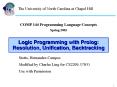 Logic Programming with Prolog: Resolution, Unification, Backtracking PowerPoint PPT Presentation
