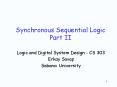 Synchronous Sequential Logic Part II PowerPoint PPT Presentation