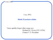 Week 5 Lecture slides