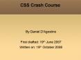 CSS Crash Course PowerPoint PPT Presentation