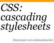 Ontwerpen met webstandaarden