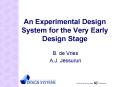An Experimental Design System for the Very Early Design Stage PowerPoint PPT Presentation