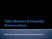 Table Manners