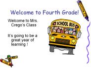 Welcome to Fourth Grade!