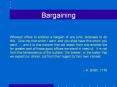 Bargaining PowerPoint PPT Presentation