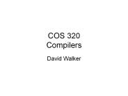 COS 320 Compilers