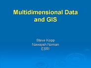 Multidimensional Data and GIS