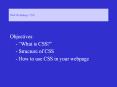 Web Workshop: CSS PowerPoint PPT Presentation