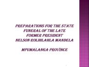 DRAFT STATE FUNERAL PLAN MPUMALANGA