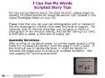 I Can Use My Words Scripted Story Tips PowerPoint PPT Presentation