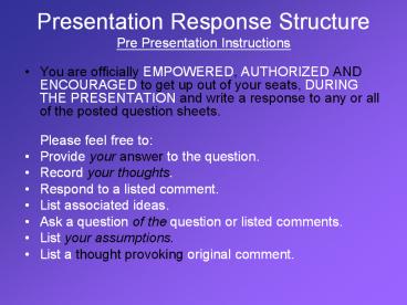 presentation player overlay