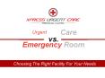 Urgent Care vs. Emergency Room: Choosing the Right Facility for Your Needs PowerPoint PPT Presentation