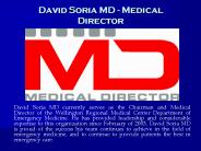 David Soria MD - Medical Director