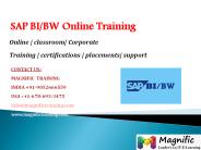 SAP BI/BW ONLINE TRAINING IN BANGALORE