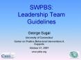 SWPBS: Leadership Team Guidelines PowerPoint PPT Presentation