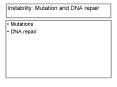 Instability: Mutation and DNA repair PowerPoint PPT Presentation