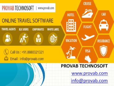 Travel Portal Development Company, A Travel Technology Partner