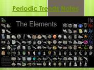 Periodic Trends Notes