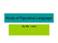 Kinds of Figurative Language PowerPoint PPT Presentation