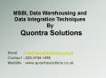 MSBI, Data Warehousing and  Data Integration Techniques By Quontra Solutions PowerPoint PPT Presentation