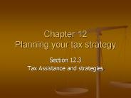 Chapter 12 Planning your tax strategy