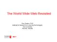 The World Wide Web Revisited PowerPoint PPT Presentation
