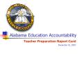 Alabama Education Accountability PowerPoint PPT Presentation
