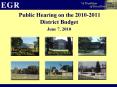 Public Hearing on the 2010-2011 District Budget PowerPoint PPT Presentation
