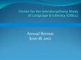 Center for the Interdisciplinary Study of Language PowerPoint PPT Presentation