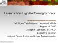 Lessons from High-Performing Schools PowerPoint PPT Presentation