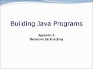 Building Java Programs