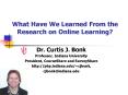 What Have We Learned From the Research on Online Learning? PowerPoint PPT Presentation