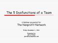 The 5 Dysfunctions of a Team PowerPoint PPT Presentation