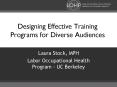 Designing Effective Training Programs for Diverse Audiences PowerPoint PPT Presentation