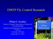 DWFP Fly Control Research