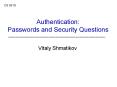 Vitaly Shmatikov PowerPoint PPT Presentation