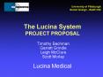 The Lucina System PROJECT PROPOSAL PowerPoint PPT Presentation