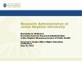 Research Administration at Johns Hopkins University PowerPoint PPT Presentation