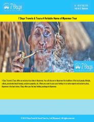 7daystour.com - A Reliable Travel Agent to Myanmar