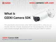 What is OZEKI Camera SDK?