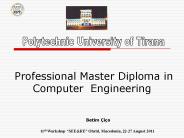 Professional Master Diploma in Computer Engineering
