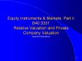 Equity Instruments PowerPoint PPT Presentation